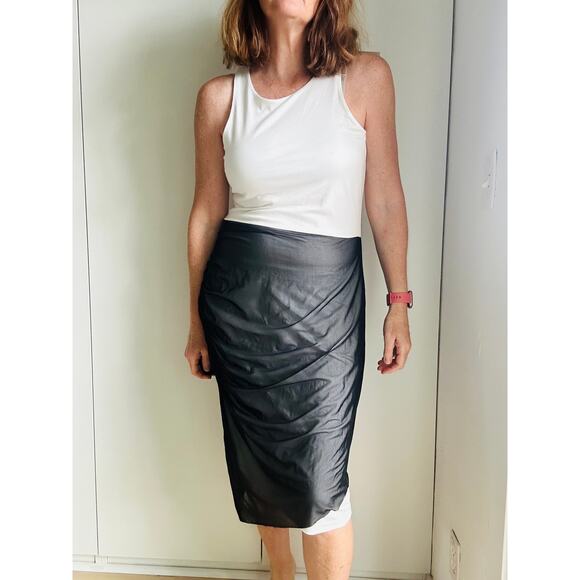 DKNY Dress KNee Length Black /White NWT Size Medium Career business wedding - Picture 1 of 8